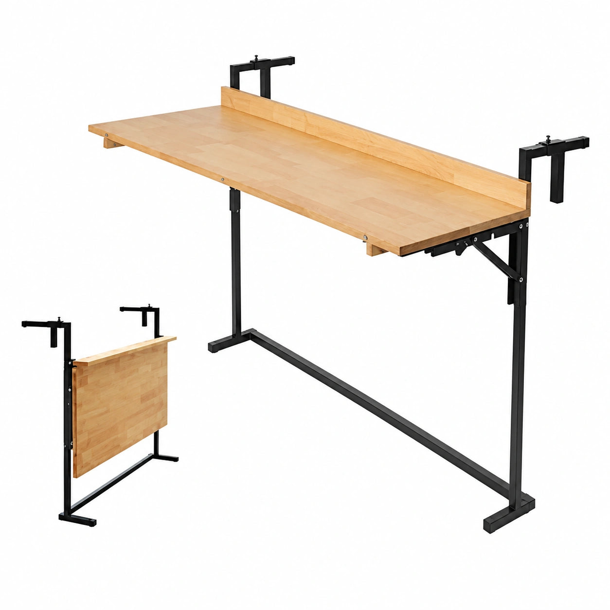 Table de bar, pliable, réglable, 90 x 38 cm, pour la cuisine ou l’espace repas