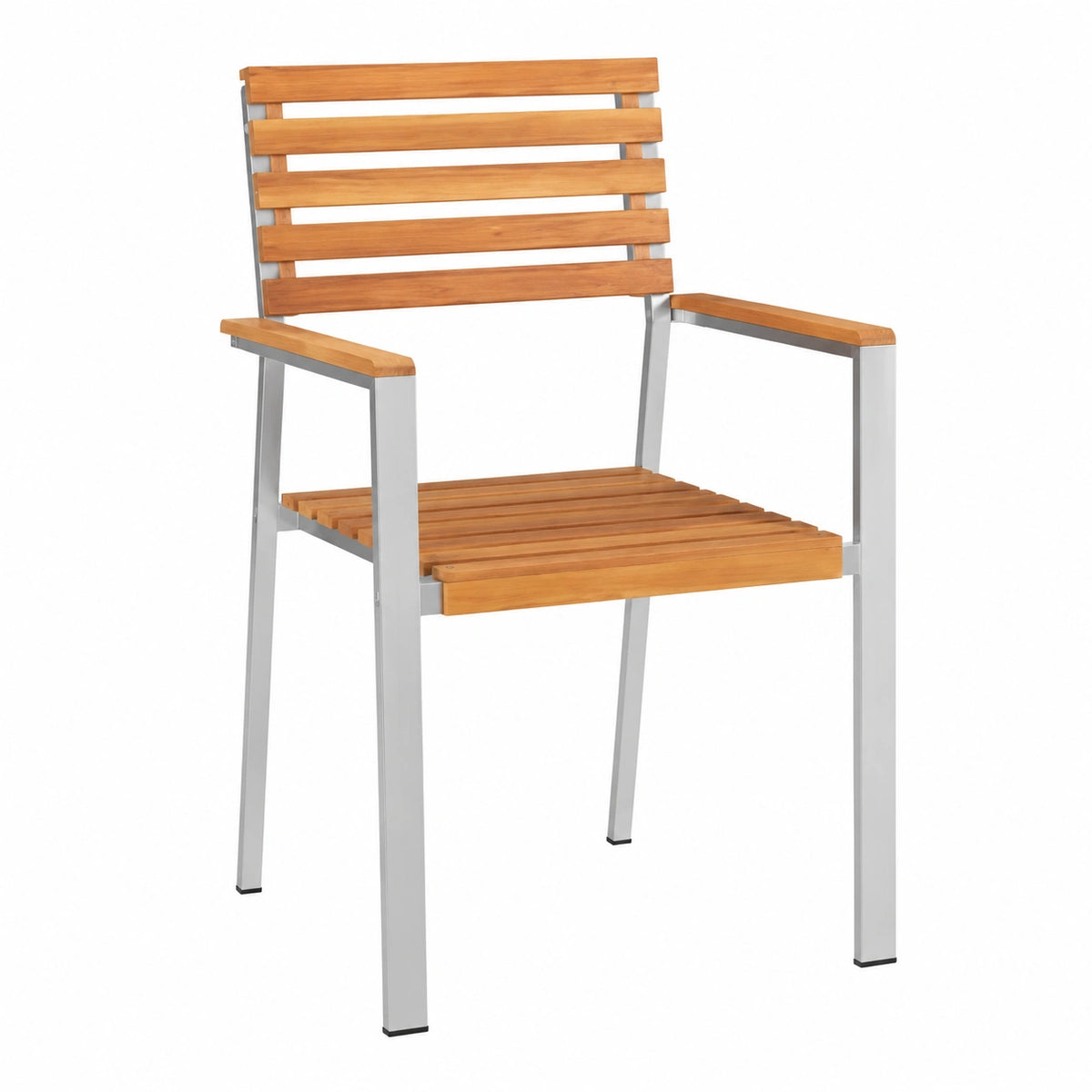 Chaise, 6 pièces, en acier inoxydable, pour la salle à manger ou la cuisine