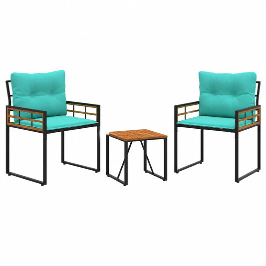 Salon de jardin, 3 pièces, pour la terrasse ou le jardin